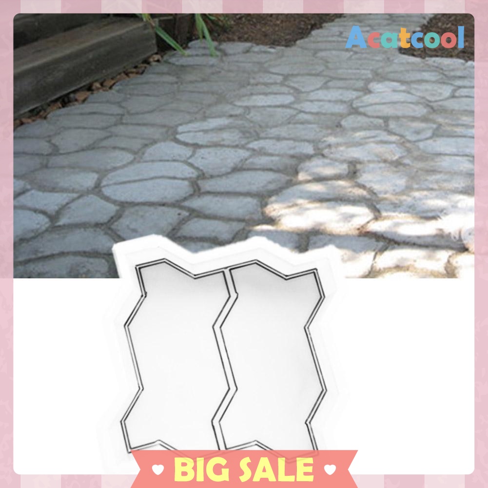 Concrete Pavement Mold DIY Path Maker Paving Cement Brick Stone Road Mould