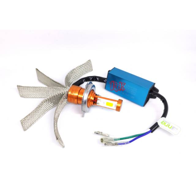 LAMPU LED MOTOR H4 HI LOW TANPA GEN5 TANPA KIPAS - LED HS1 H4 HIGH LOW GARANSI