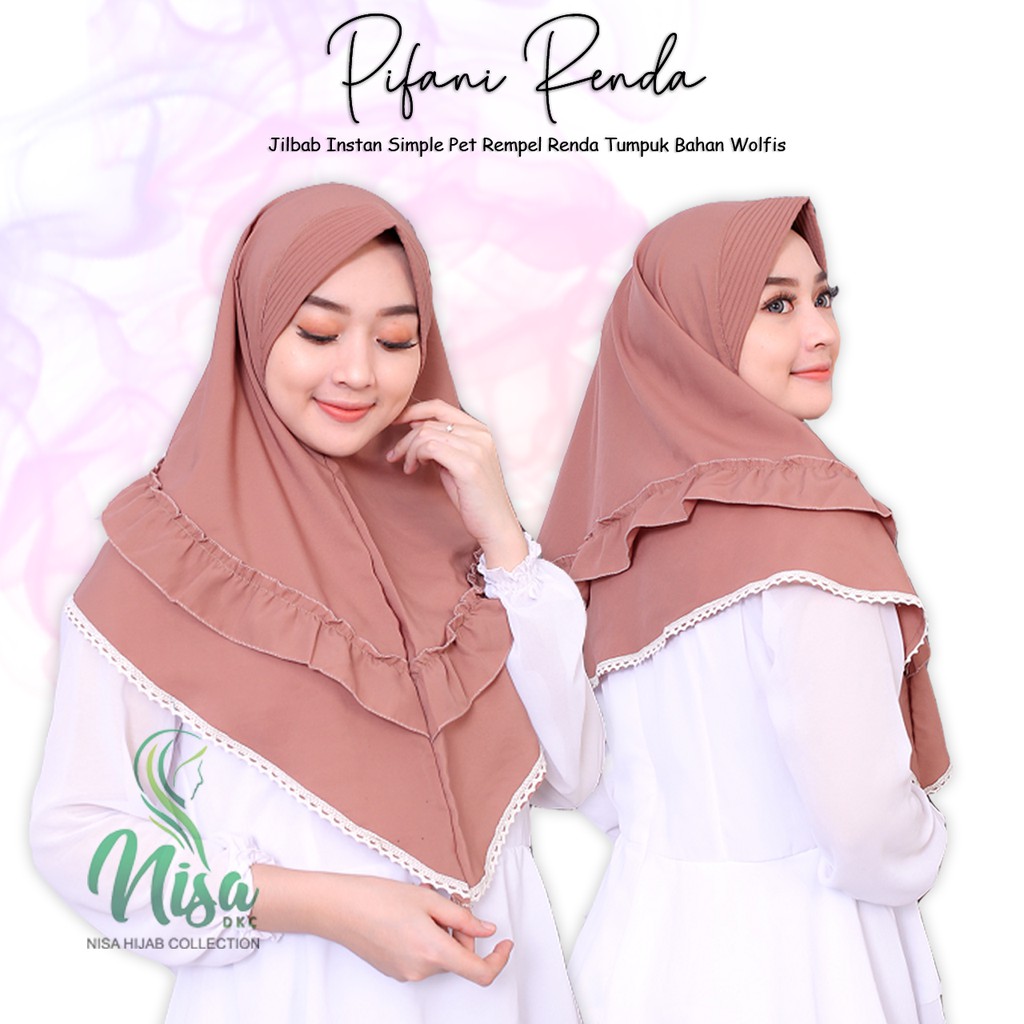 Jilbab Wolfis Hijab Instan Pifany Renda