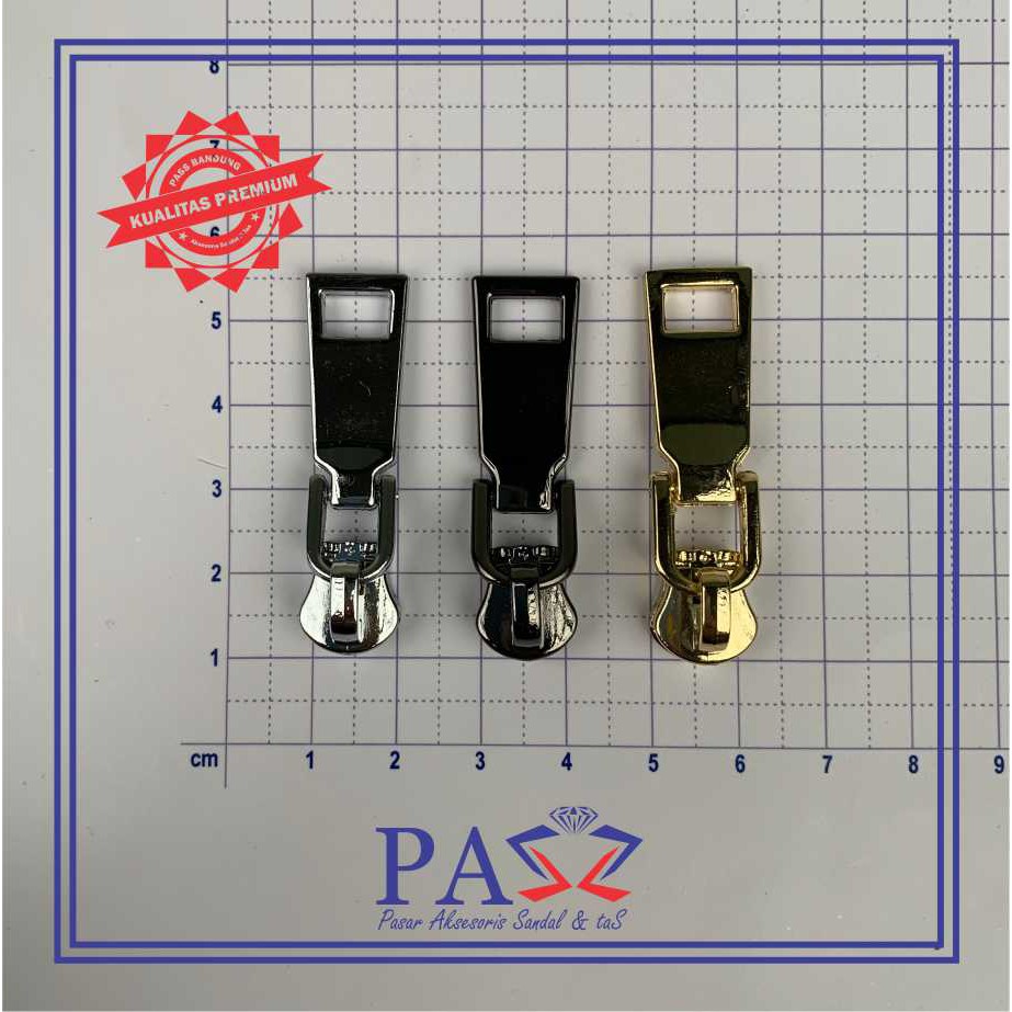 Kepala Resleting Gigi logam Tebal No 5 Code 1008 (PREMIUM IMPORT)