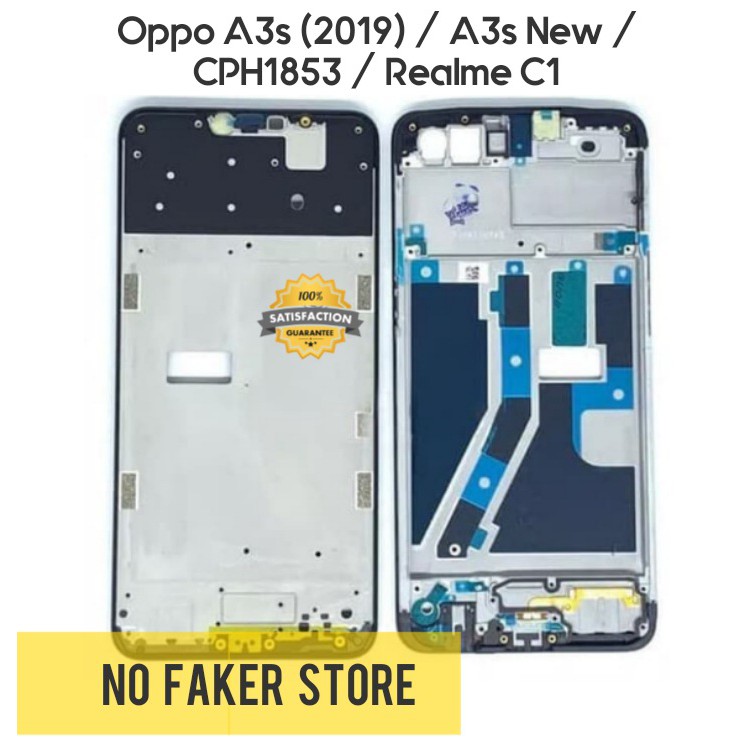 Frame / Tatakan Lcd Oppo A3s (2019) / CPH1853 | Tulang Tengah Rilmi 2 / Rilmi C1