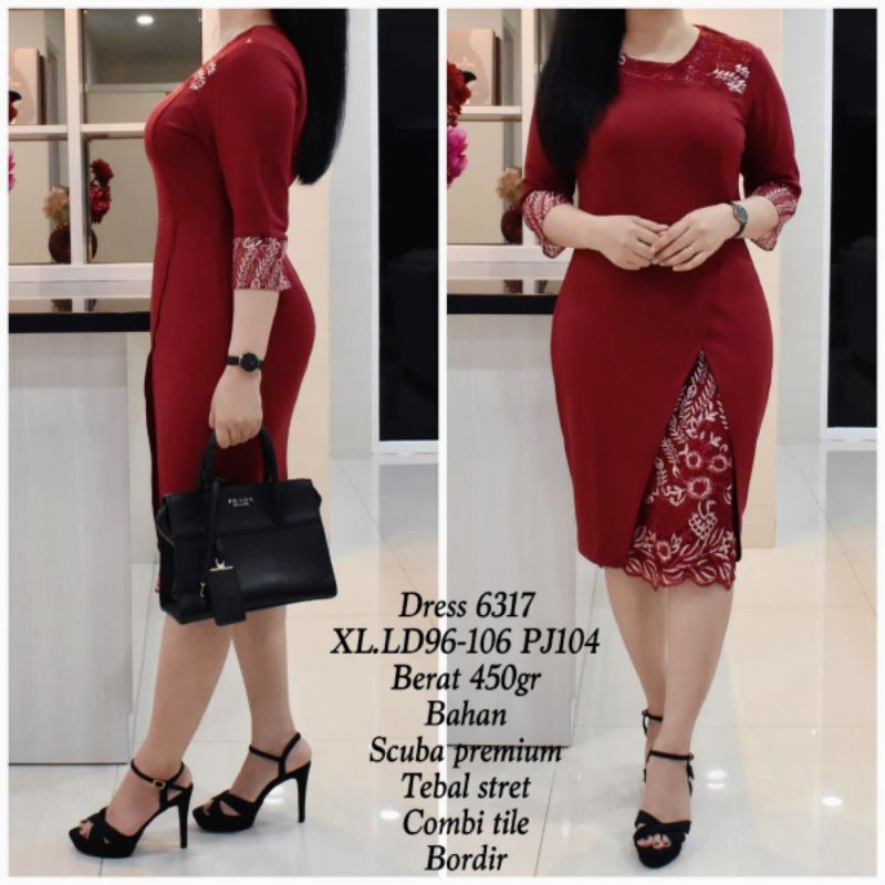 XL DRESS 6317 SCUBA PREMIUM TILE BORDIR 3PCS