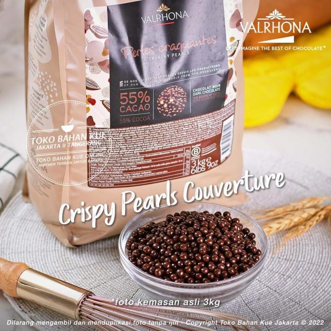 

Valrhona - Les Perles 55% Dark Chocolate 250Gr Crunchy Pearls Crispy