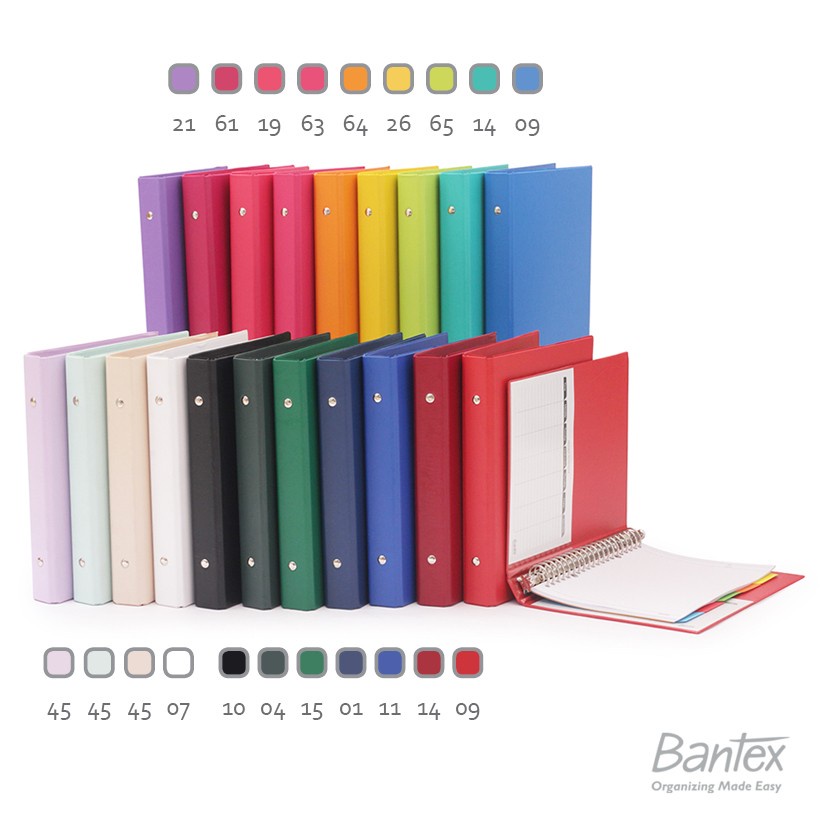 Bantex Multiring Binder 26 Ring 25mm B5 Black #1326 10 ( PCS )