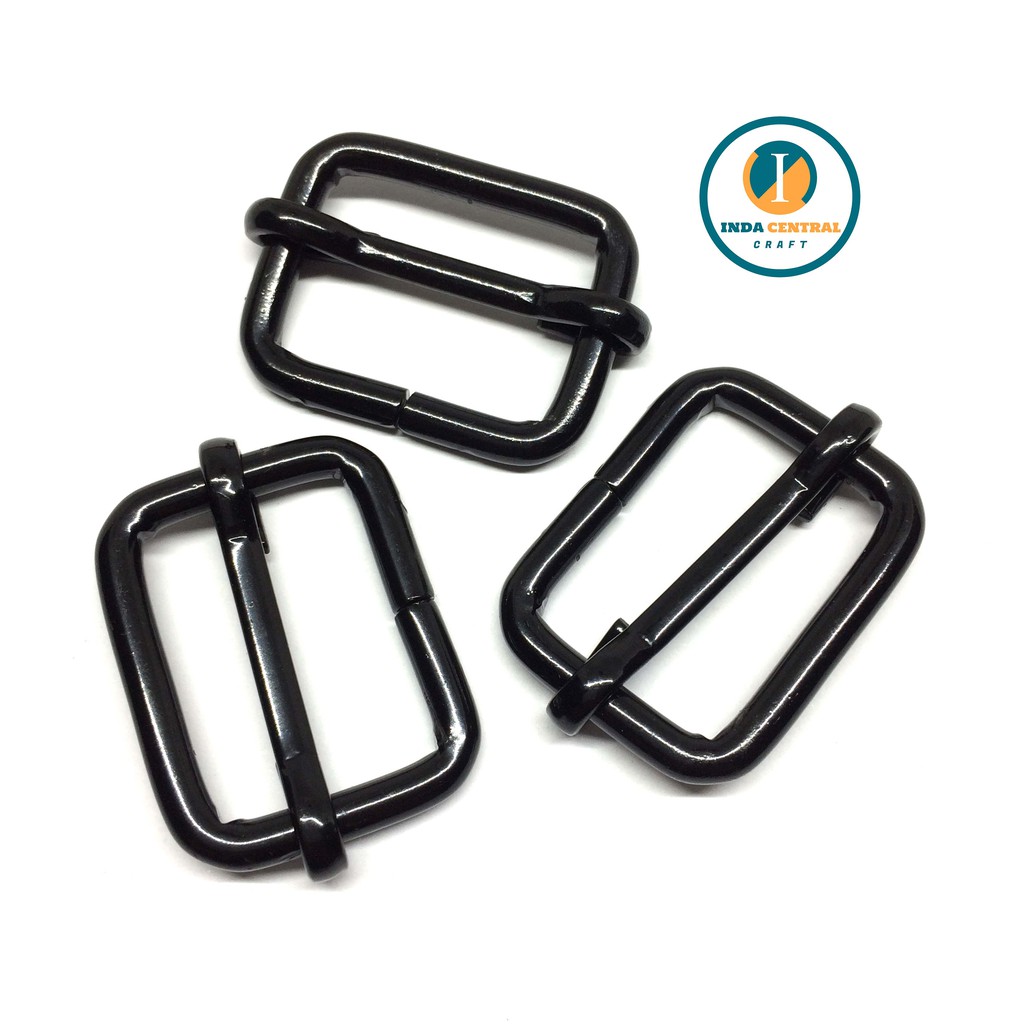 RING JALAN GESPER TAS BESI 2.5 CM TEBAL HITAM