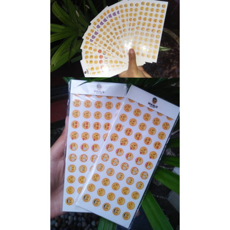 

stiker emoji isi 12 pcs