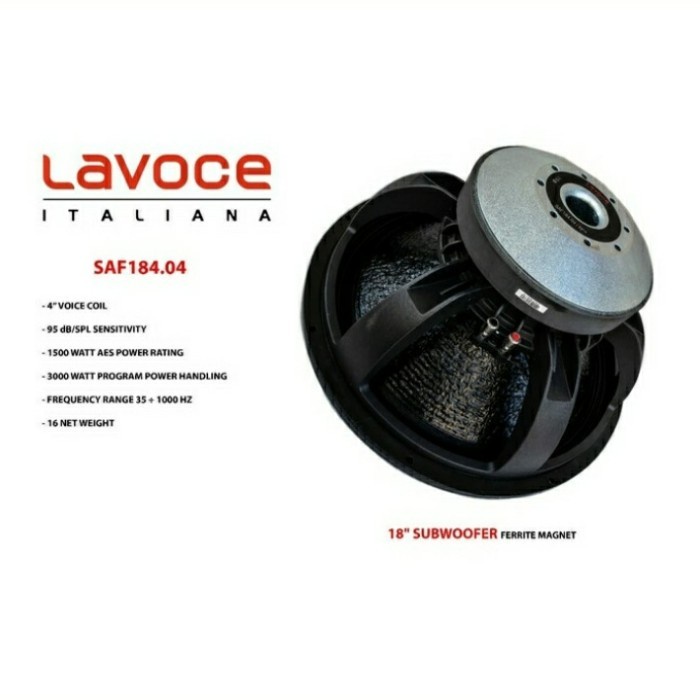 Speaker 18 inch Lavoce SAF 184.04 RDW