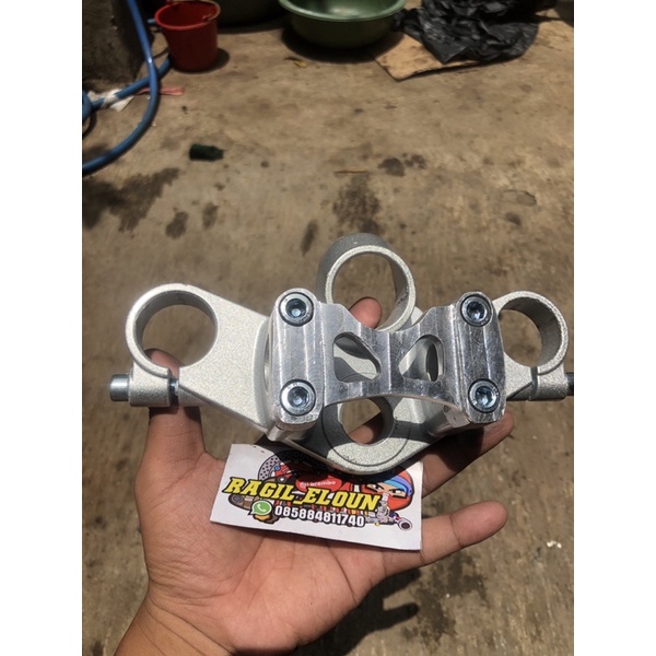 raiser klem stang ninja r bahan cnc claim stang ninja cnc