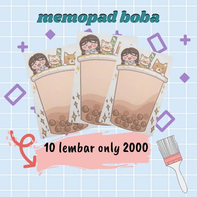 

Memopad Boba (10 lembar)
