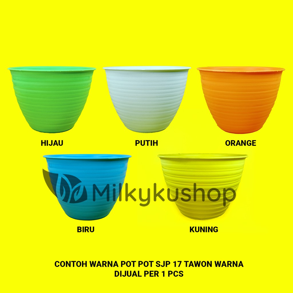 POT SJP 17 TAWON WARNA 17 CM - POT BUNGA TANAMAN