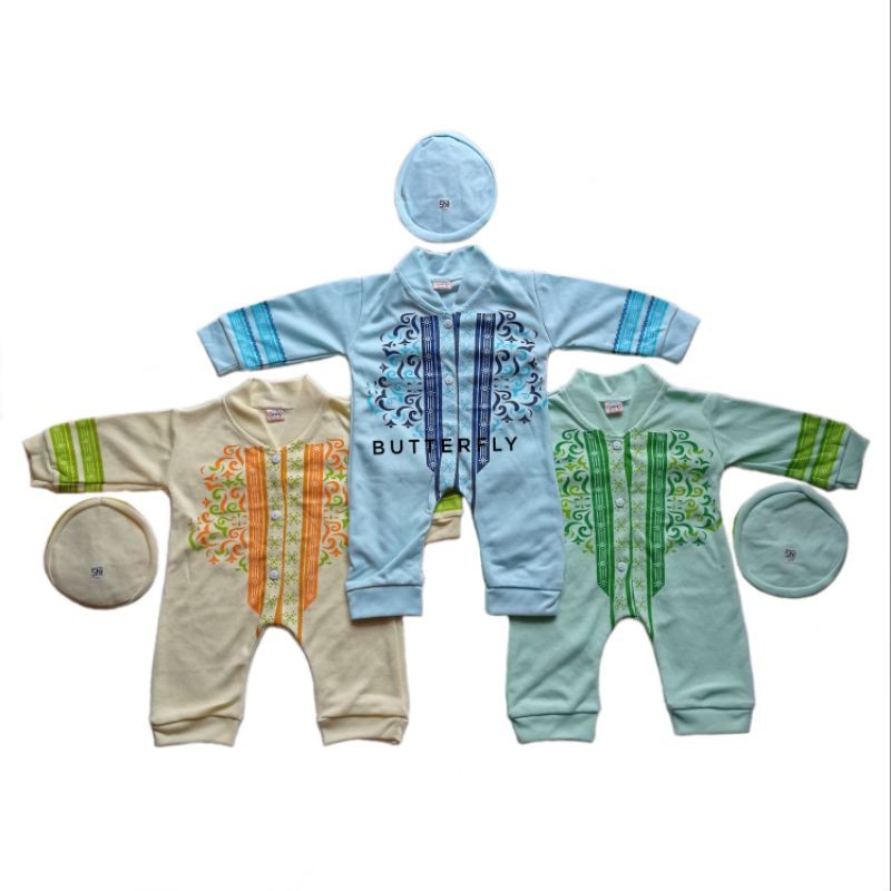 Romper Koko Set Kopyah Litle J