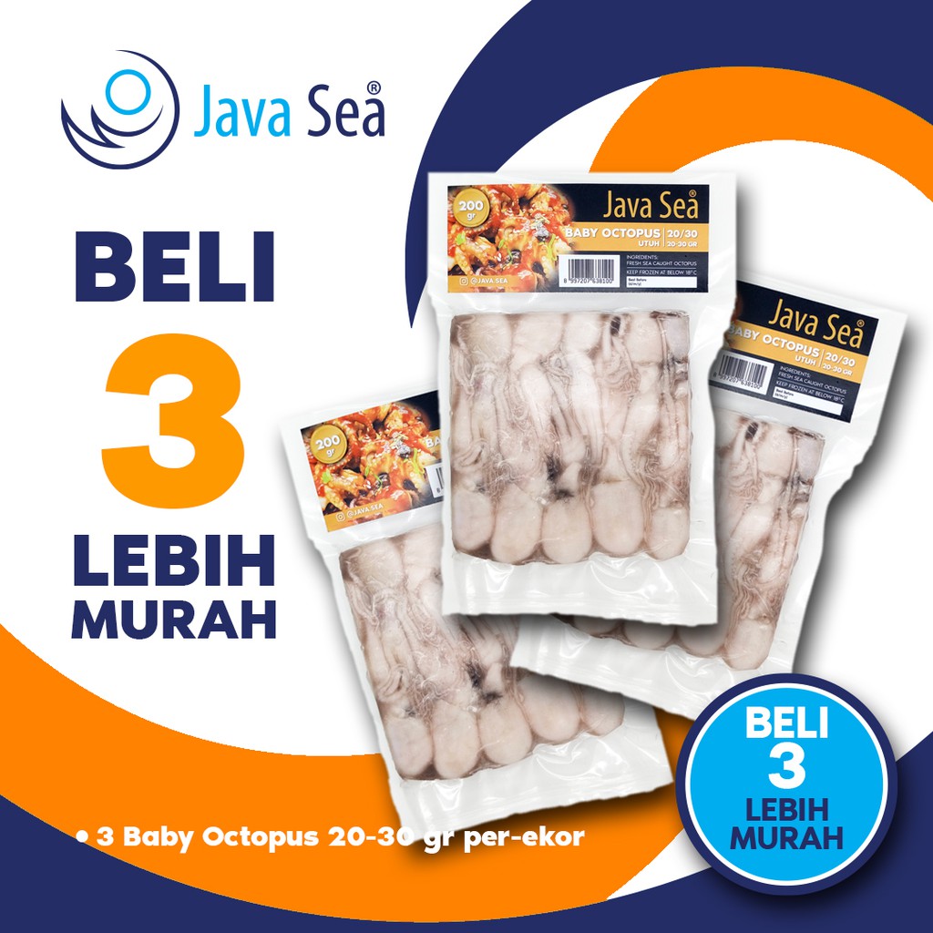 

BELI 3 LEBIH MURAH - JAVA SEA Baby Octopus 20-30 gram per ekor