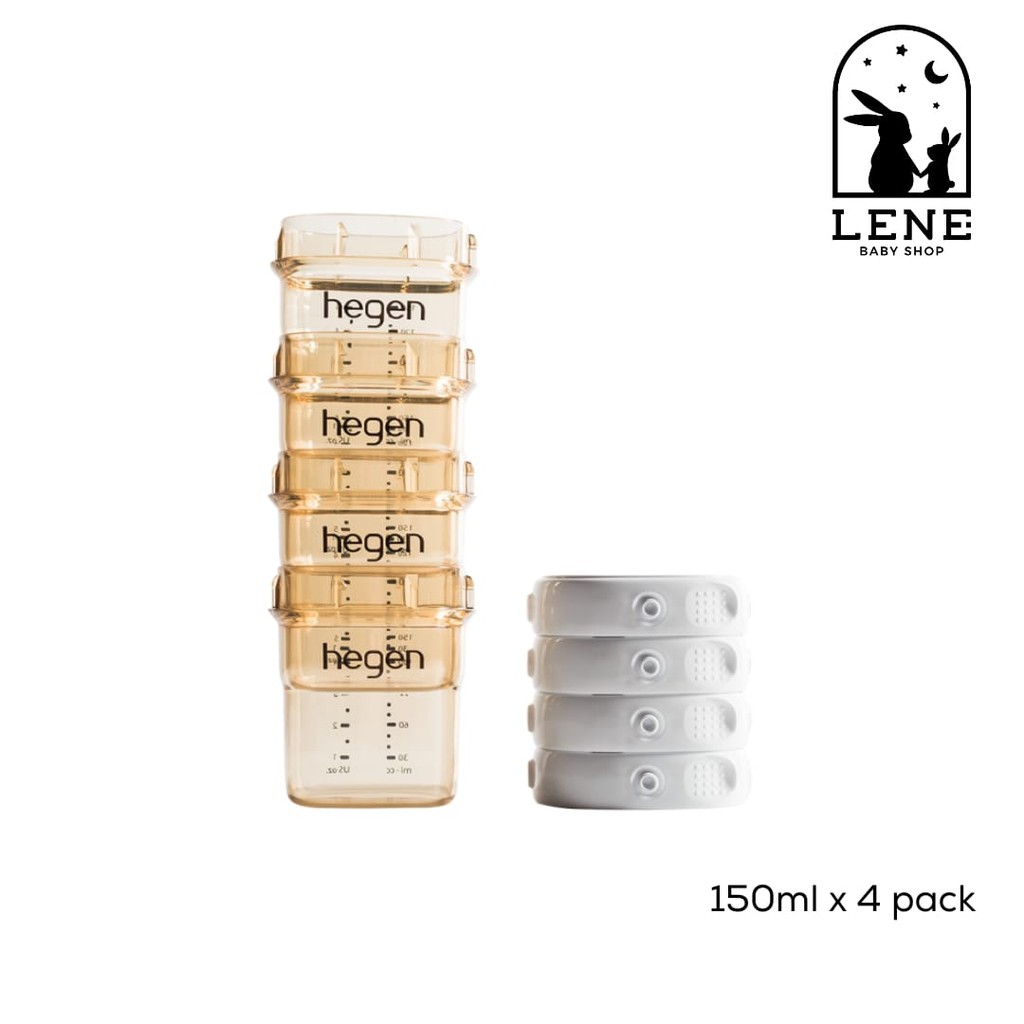 Hegen Breast Milk Storage PPSU 150ML - 4 pack Wadah MPASI