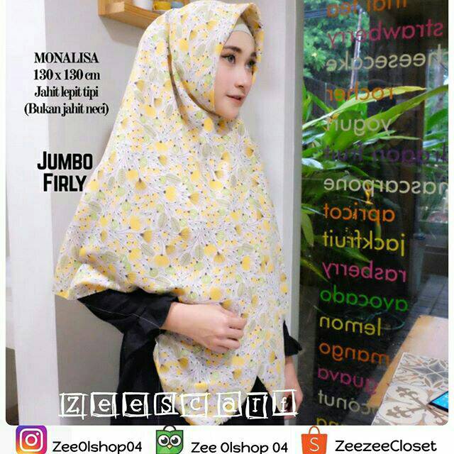 Jilbab Segi Empat / Jilbab Segi Empat Motif/Jilbab Segi Empat Jumbo/Scarf/Hijab/Jumbo Firly Square