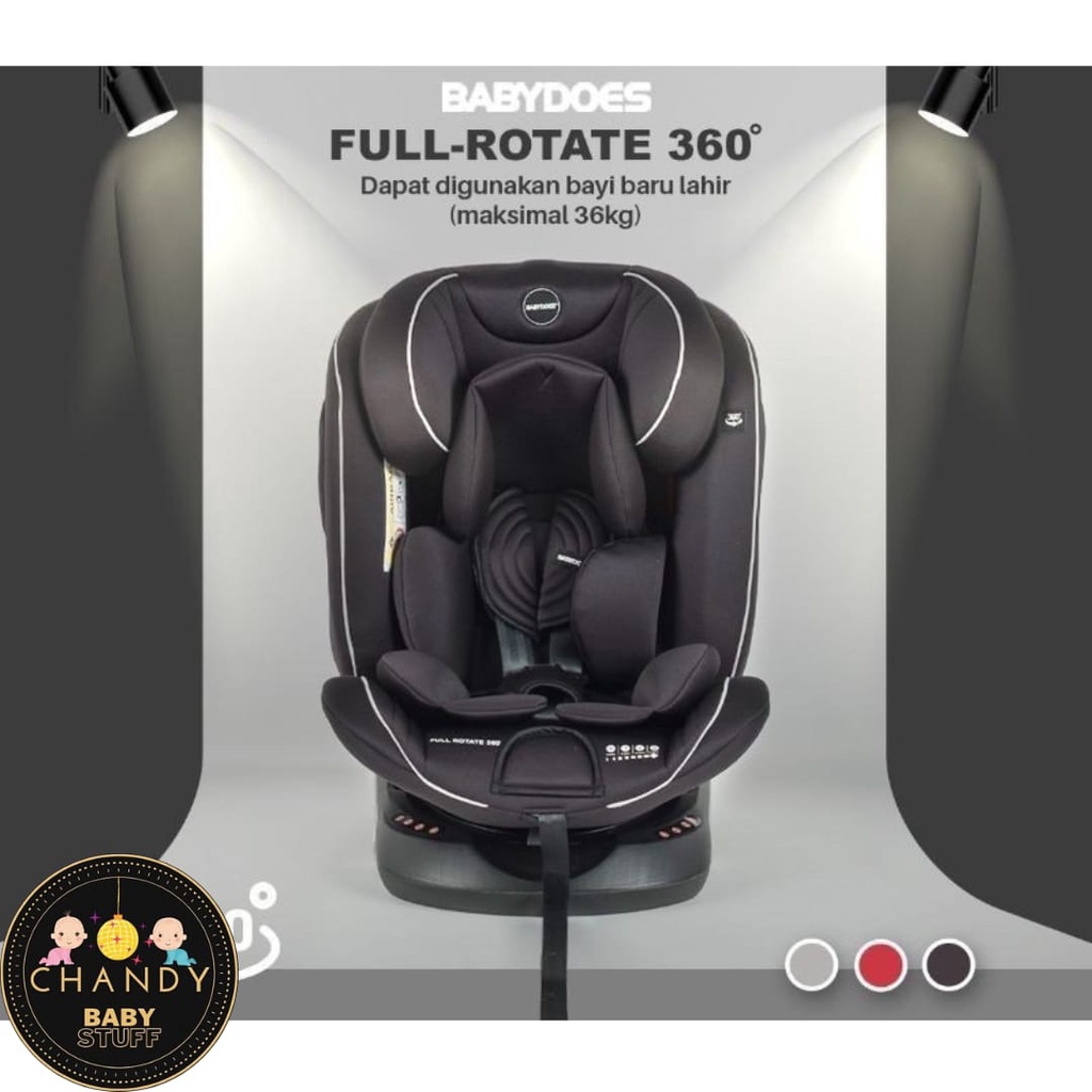 CAR SEAT BABY KURSI MOBIL BAYI BABYDOES FULL ROTATE 360