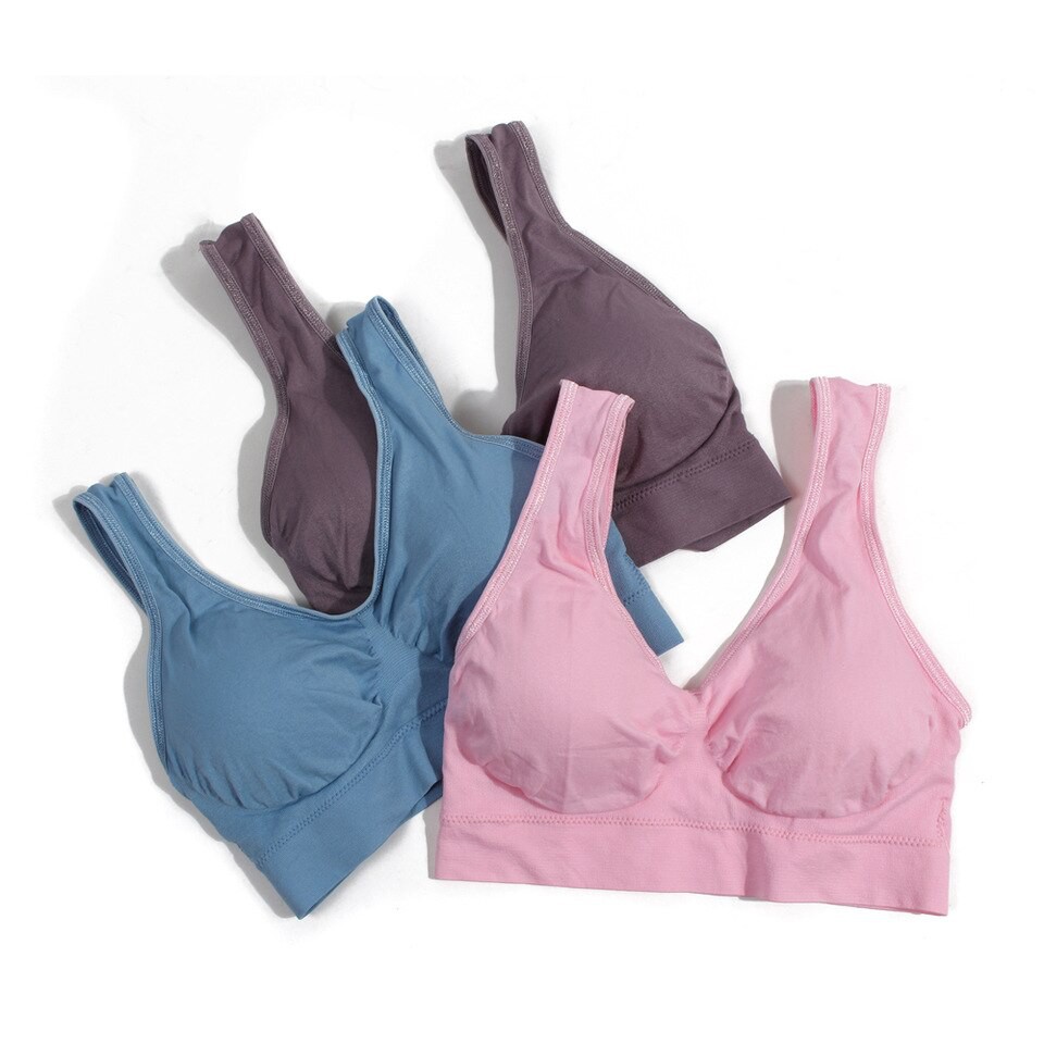 Takarai 3PCS Bra Premium Pastel Genie Tanpa Kawat Teknologi Jepang Kode Track