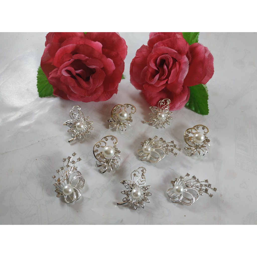 Bross Peniti Kebaya fashion wanita bross kebaya permata silver kekinian by tokopelanginicer