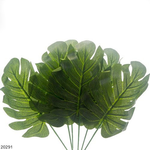 Daun Plastik Ekor Naga / Monstera G0291 (isi 6)