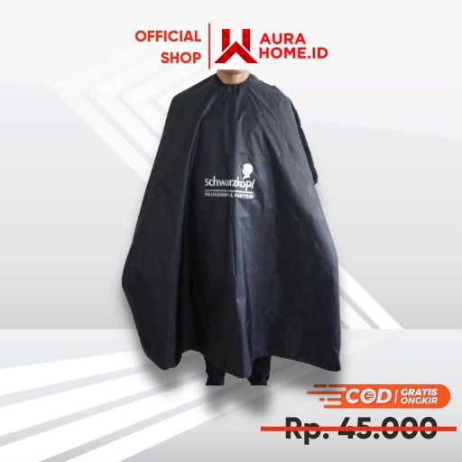 Jubah Apron Kip Pangkas Rambut Salon Barbershop Cape / Jubah Kain Kip Kep Kap Keep Klip Selimut Alas