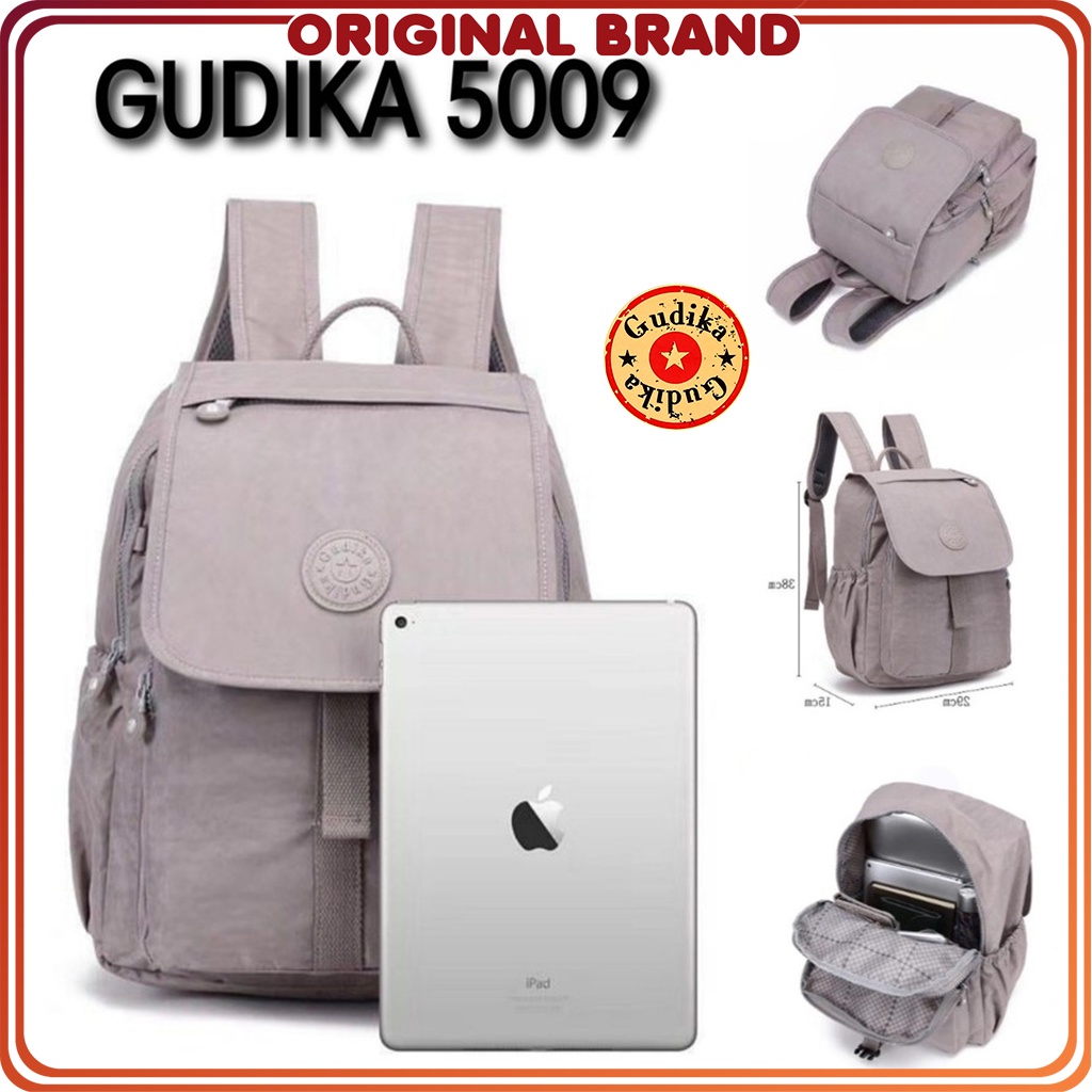 GUDIKA Bag 5009 - Tas Backpack Anti Air Ransel Waterproof Wanita Korea Kekinian Terbaru - Tas Ransel Cewek Import Original Terlaris