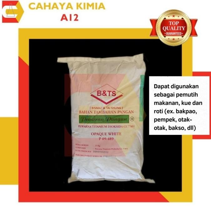 

Opaque White (Titanium Pemutih Makanan) Ex. USA 1 zak (25 kg) INSTANT