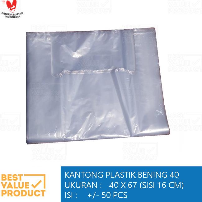 

Kantong Kresek PE Bening 40 / Plastik Bening 40