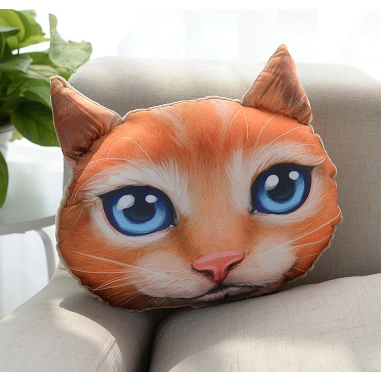 Bantal Kepala Jok Mobil Anjing Doggy Singa Lion Cat Kucing Kitty Lucu