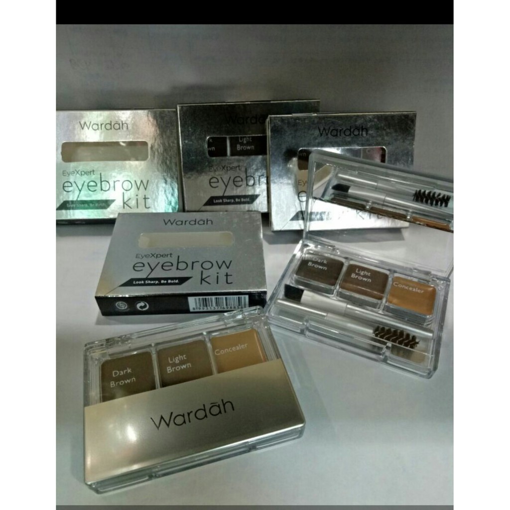 ORIGINAL Wardah EyeXpert Eyebrow Kit Perlengkapan Alis Eye Brow