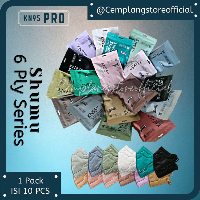 Masker KN95 PRO SHUMU 6 PLY ORIGINAL SATUAN (1pcs)