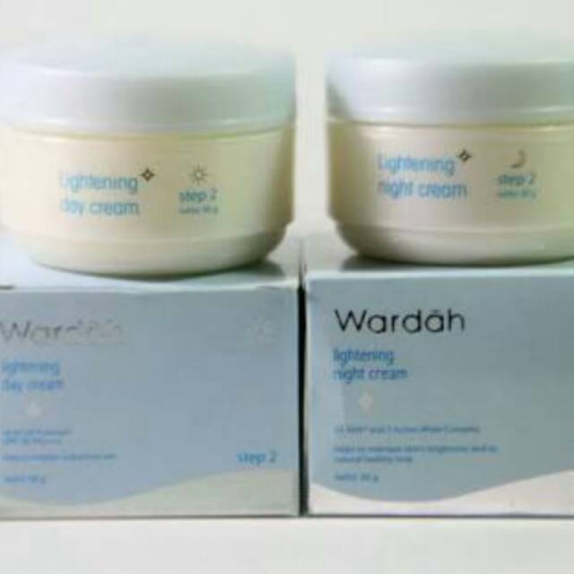 Paket day cream night cream lightening series wardah