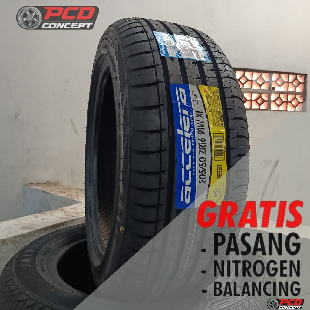 BAN MOBIL R16 UKURAN 205/50 R16 ACCELERA BUKAN DUNLOP GRATIS PASANG DI TOKO
