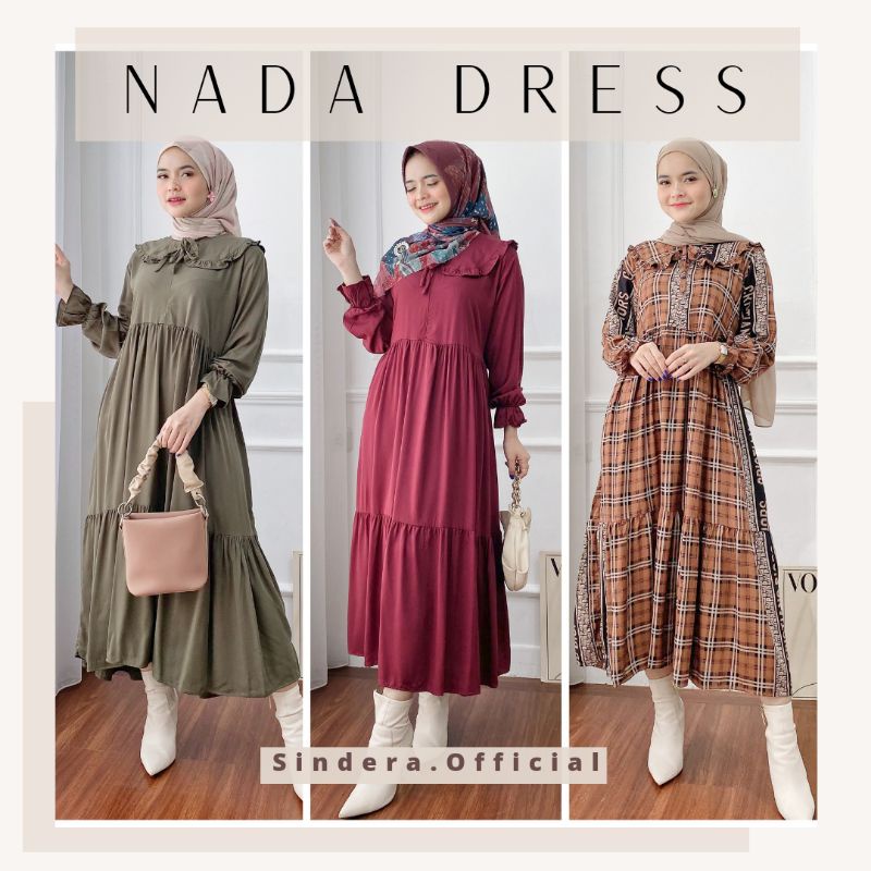 NADA MIDI DRESS HD.ID - DASTER BUSUI RAYON / BAJU TIDUR MURAH