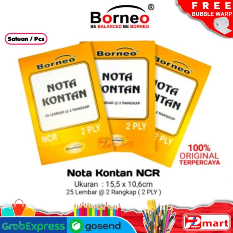 

Nota Kontan Kecil NCR 2 ply / Buku Nota Rangkap 2 (pcs)