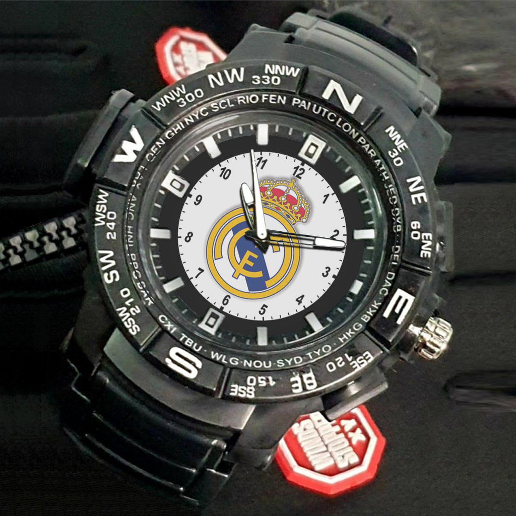 (EXCLUSIVE) Jam Tangan REAL MADRID motif 2 Sport Bagus