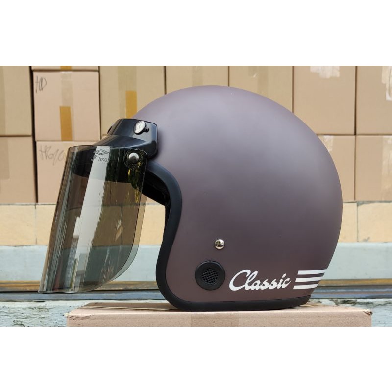 Helm Bogo Classic Helm Bogo Wanita Helm Retro SNI