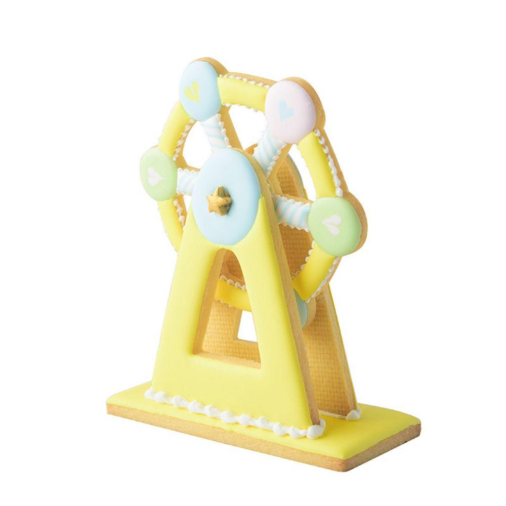 [Elegan] Baking Tools 3pcs /set Ferris Wheel Biscuit Mold Cetakan Kue Biskuit Bayi Cetakan Timbul