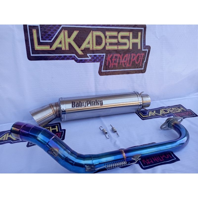 KNALPOT CORONG POLOS/LASER NAMA (INLET 38/50) BEAT MIO VARIO AEROX SCOOPY NMAX PCX LEXI ADV GENIO FREEGO XRIDE DLL