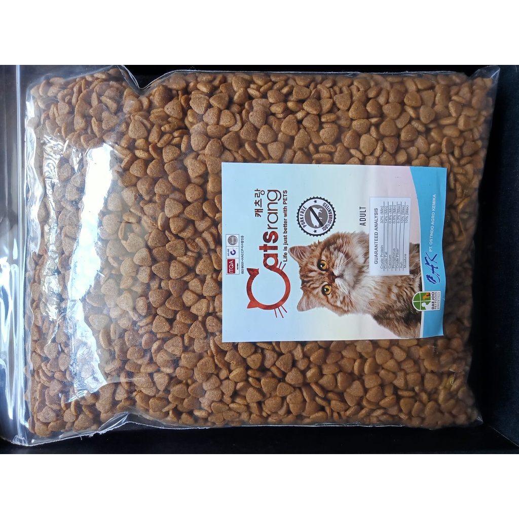 Catsrang Makanan Kucing Adult 1kg/Makanan Kucing Dry Food 1kg