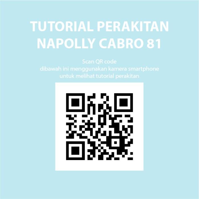 Napolly Lemari Plastik Cabro 81 Gantung Plus Cermin- PROMO