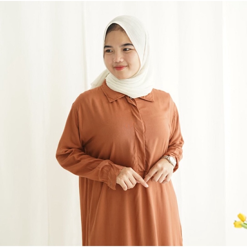 Tq88indonesia Fashion Baju Tunik Polos Muslim Wanita Terbaru / BITYA TUNIC / Baju Tunik Cewek / Tunik Busui / Ootd / Baju Muslim Wanita Kekinian