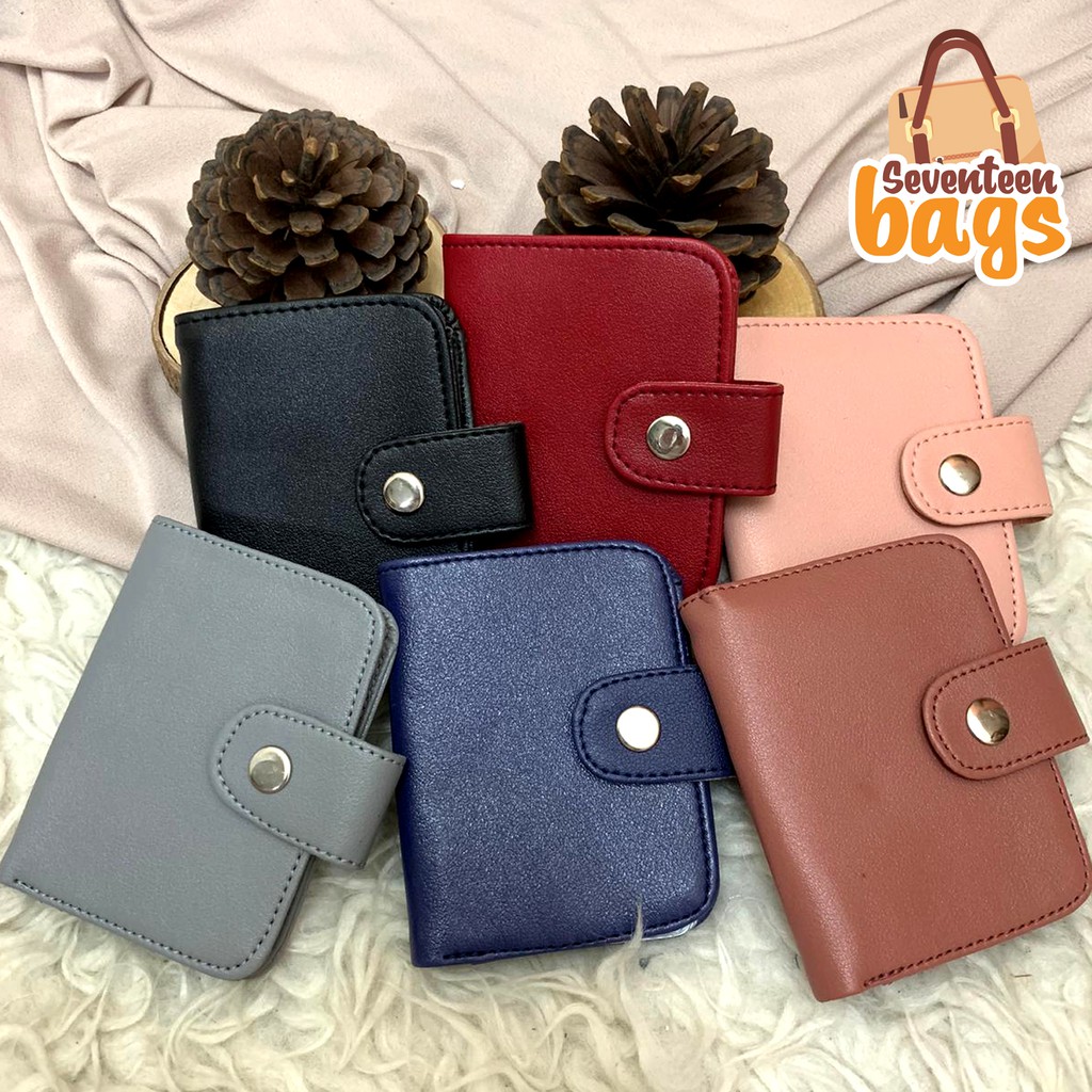 CARDHOLDER / DOMPET KARTU l POLOS KANCING MIKA - SEVENTEENBAGS SVN1728