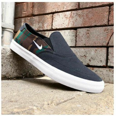 Sepatu Nike SB Portmore Slip On Black Army Slip On Nike Sneakers Nike Size 43