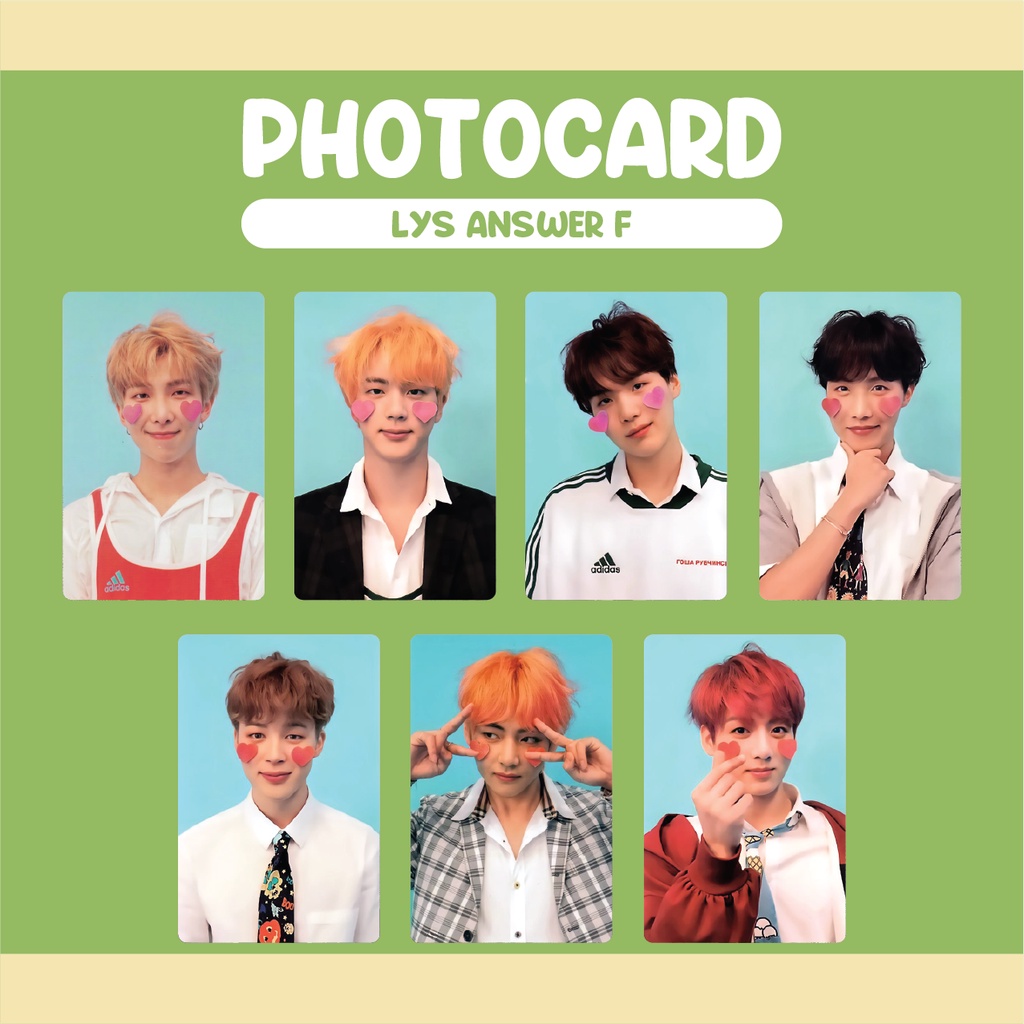 [UNOFF] PHOTOCARD LOVE YOURSELF ANSWER (F)