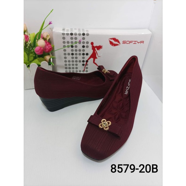 sepatu wedges sogiya 8579-20B /sepatu wedges kerja /sepatu wedges wedges kerja wanita