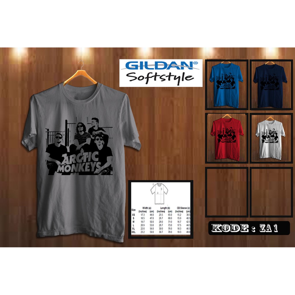 kaos arctic monkeys original gildan za1