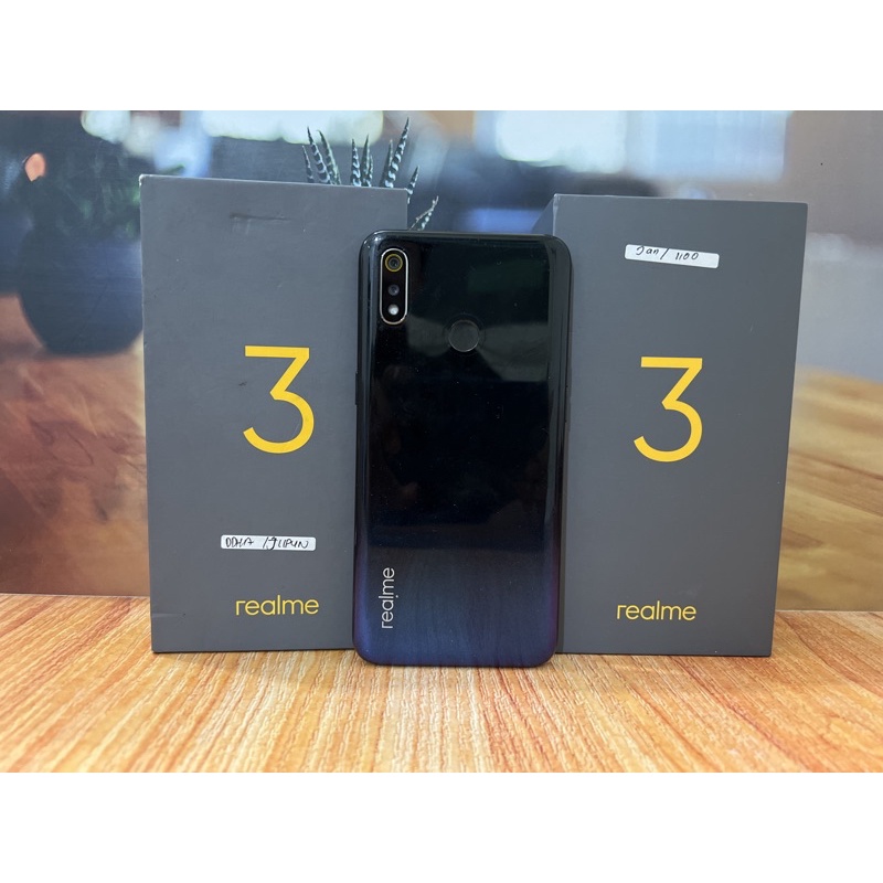 Jual REALME 3 3/32 ; 3/64 & 4/64 Second Fullset | Shopee Indonesia