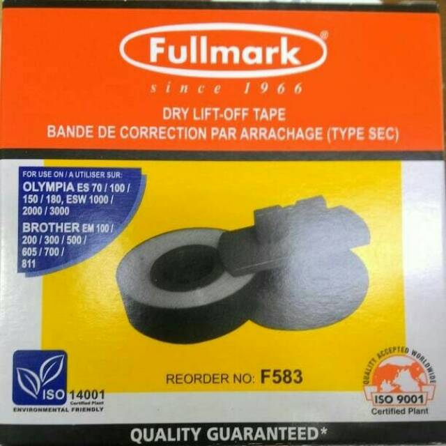 

Penghapus Pita Mesin Tik Brother / Fullmark Lift Off Correction Tape / Pita Lot Fulmark