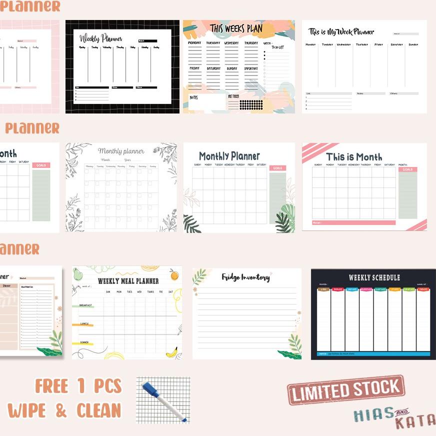 

Paling Disukai ♚ magnetic planner weekly monthly meal notes magetik planner tempel kulkas''