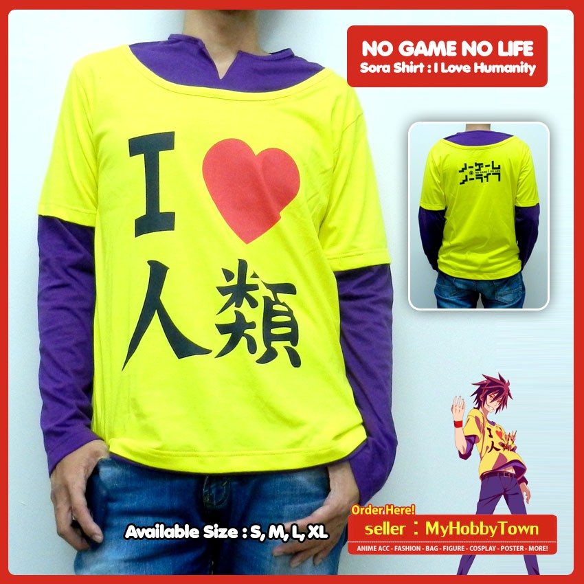 Kaos Cosplay Sora - No Game No Life