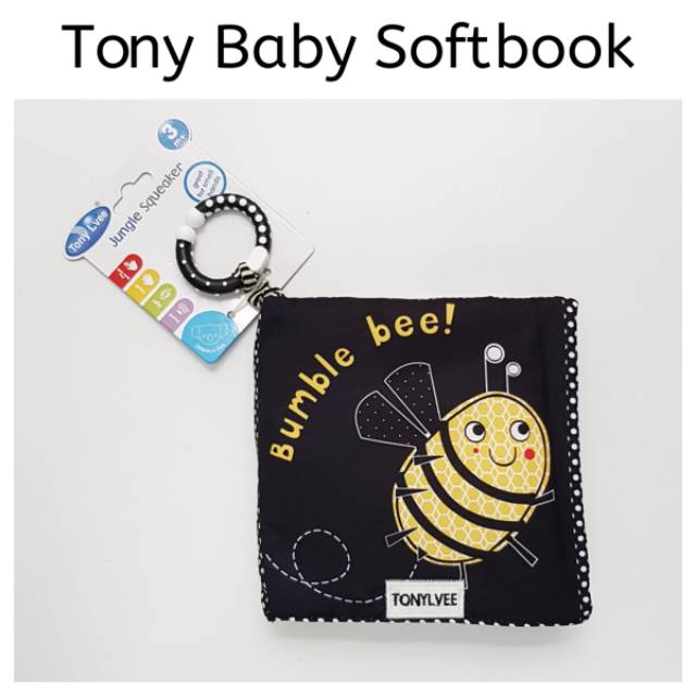 Mainan Bayi Baby Softbook Buku Kain Bantal Tony Gantungan Cermin Sensori Anak Edukasi